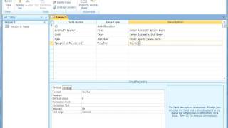 Lesson 2 Creating Table in Design View~1