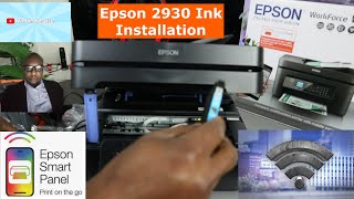 How to Install Ink on Epson 2930 Wireless WIFI Printer Ink Cartridges Replacement Demonstration