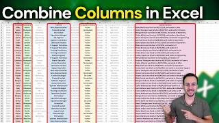 How to Combine Columns in Excel Using & and Flash Fill | Practical Examples