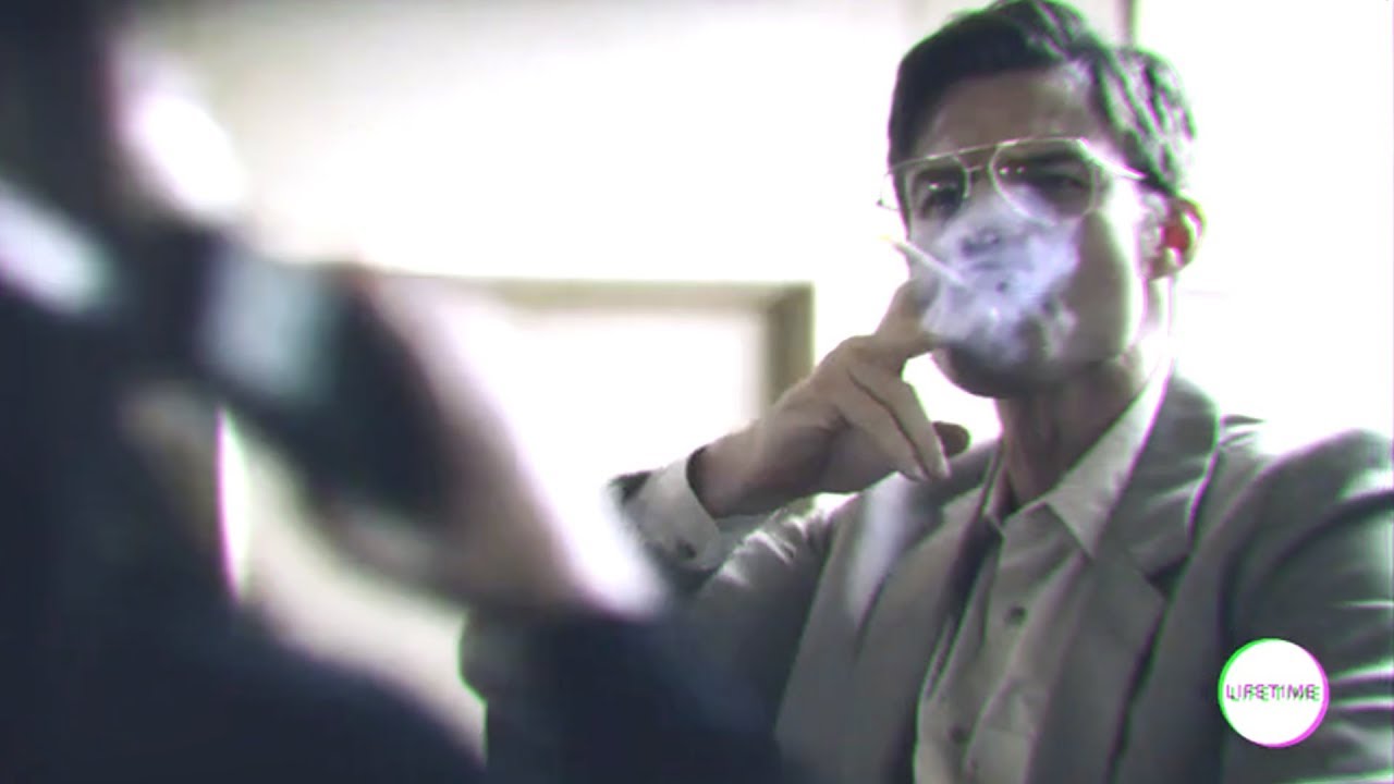 Daniel Gillies smoking a cigarette (or weed)
