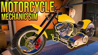 DIVENTARE MECCANICO MOTO PER UN GIORNO! Motorcycle Mechanic Simulator Gameplay ITA screenshot 5
