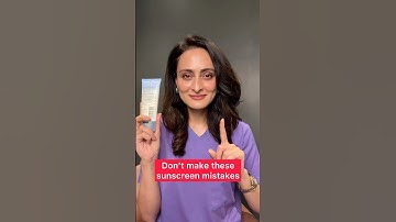 Avoid these sunscreen mistakes ❌❌