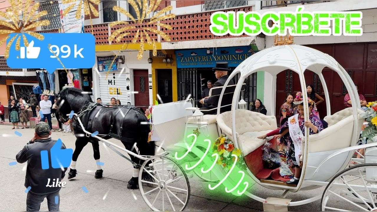 Desfile de carrozas San Pedro Sacatepéquez, Guatemala - 2024 en 4K