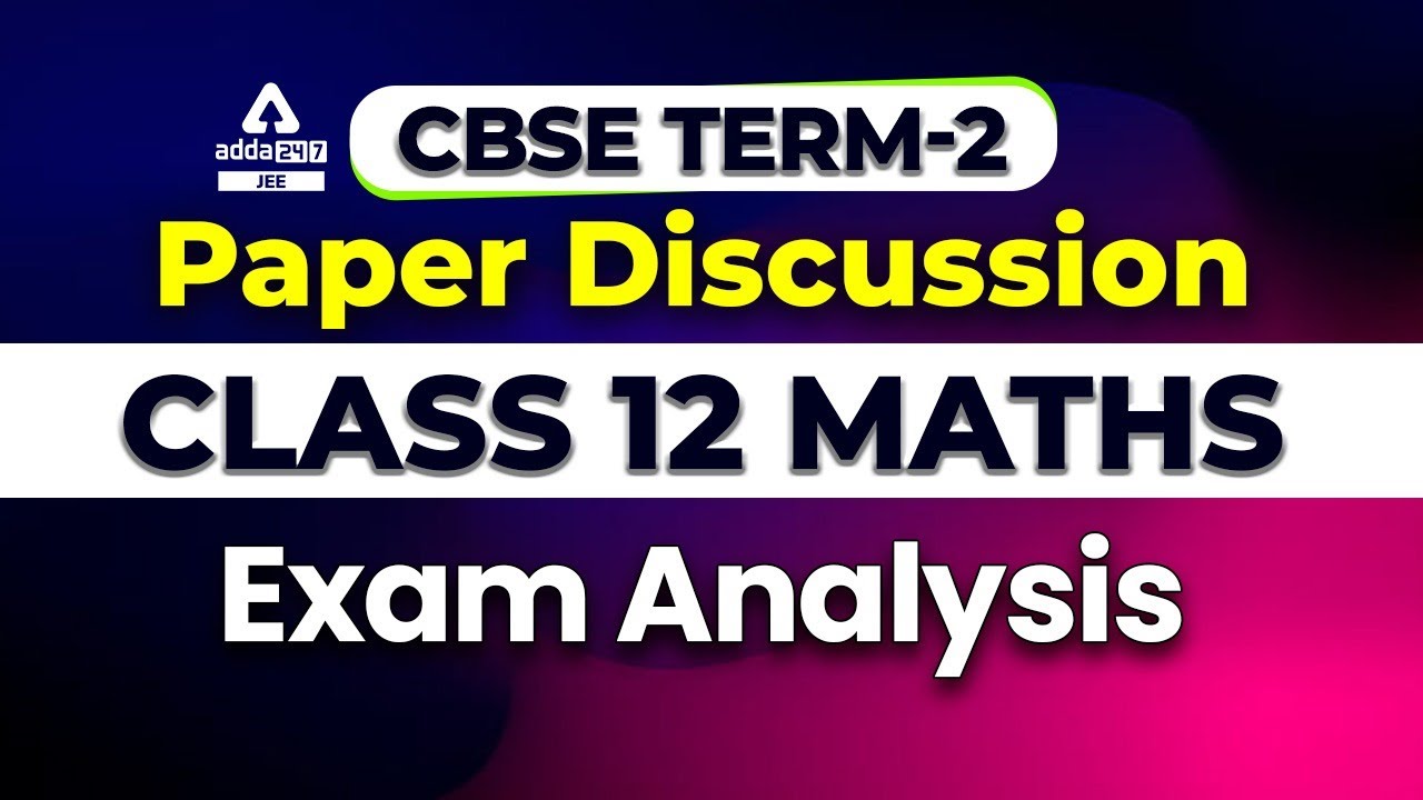 Term 2 live class 12 | Maths Answer Key 2022 Class 12 | Class 12 Maths Exam Solutions 2022