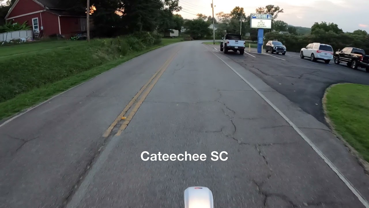 Cateechee SC on a Suzuki DR350S / history of a cool small southern textile town