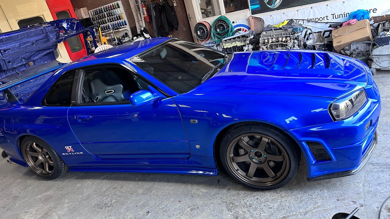 Te 37 Gt R R34 R34 Yeni TE37 OG Gold Jantlar, Gelen Parcalar, Kaput Boyandı, Yeni Mine ...