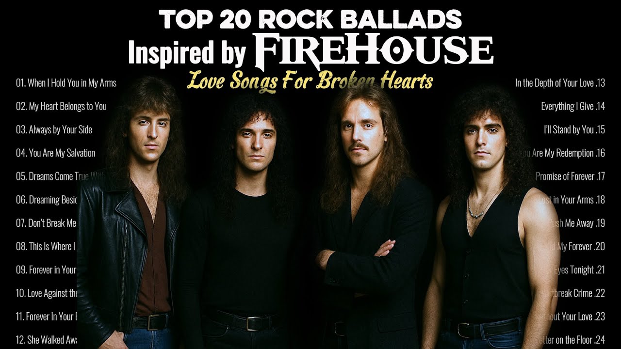 Top 20 Rock Ballads Inspired by Firehouse | Love Songs for Broken ...