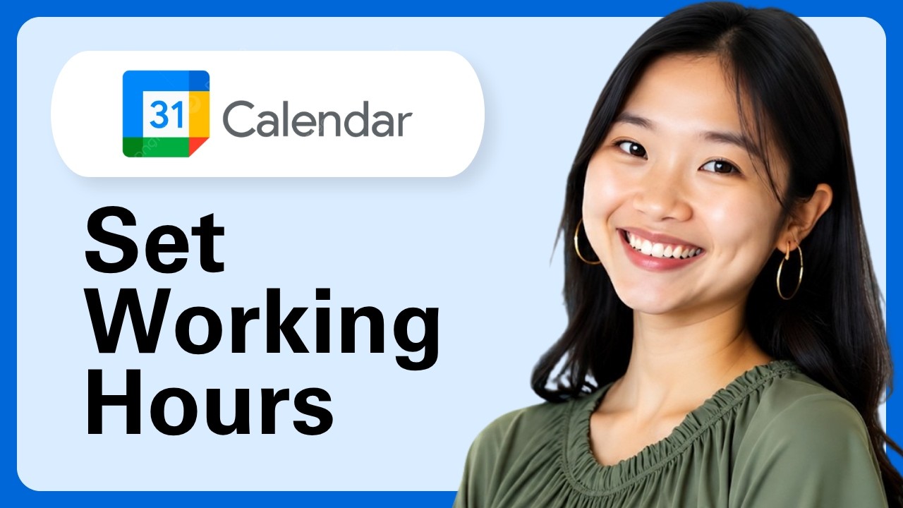 How To Set Working Hours On Google Calendar - YouTube