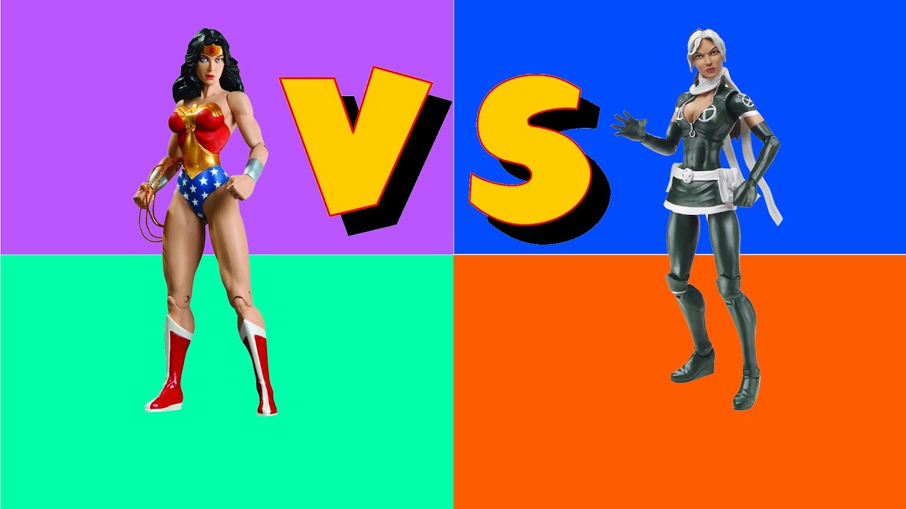 Wonder Woman Vs. Storm Justice League Vs X-Men Comics Cartoon