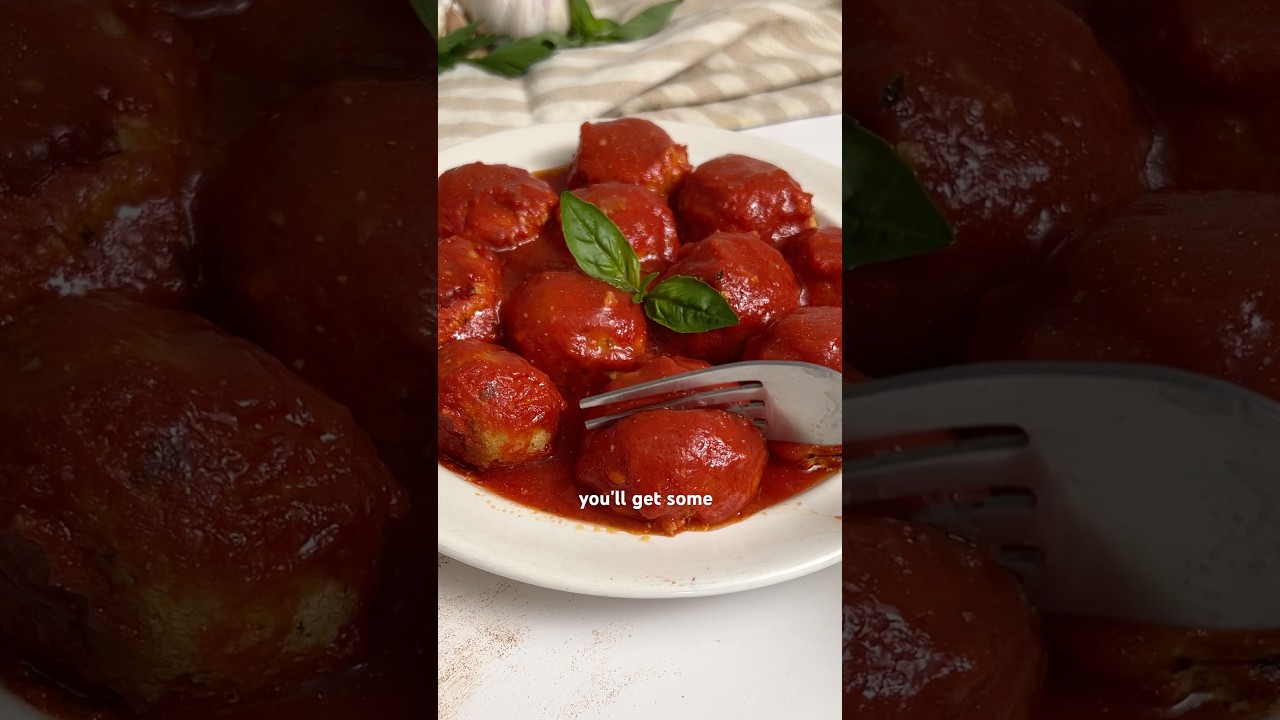 Easy Tofu Meatballs in Tomato Sauce (Vegan Friendly + Delicious) 