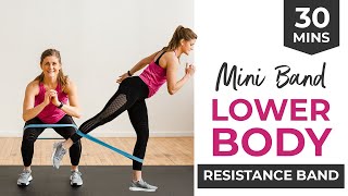 PHYSIO RESISTANCE MINI BAND EXERCISE 4 x INTERMEDIATE KNEE,ANKLE LOOP CIRCLE 