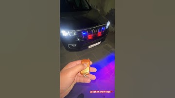 POLICE LIGHT😍🚨 #shortvideo #scorpiolover #scorpion #youtubeshorts #scorpion