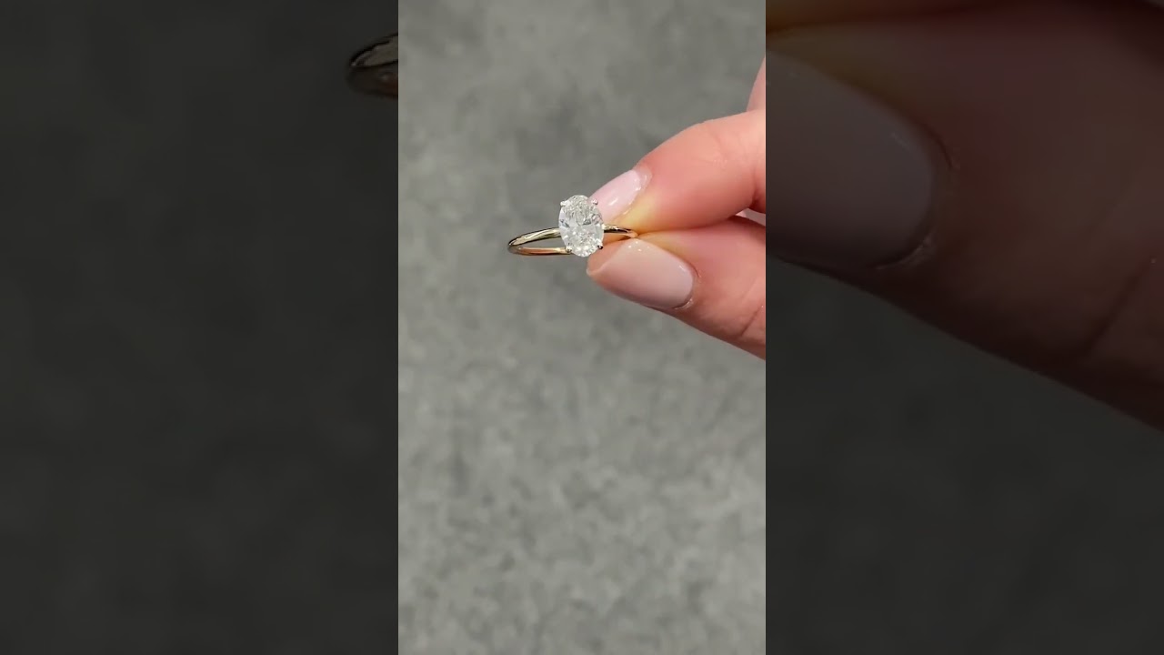 1.20-carat oval solitaire engagement ring