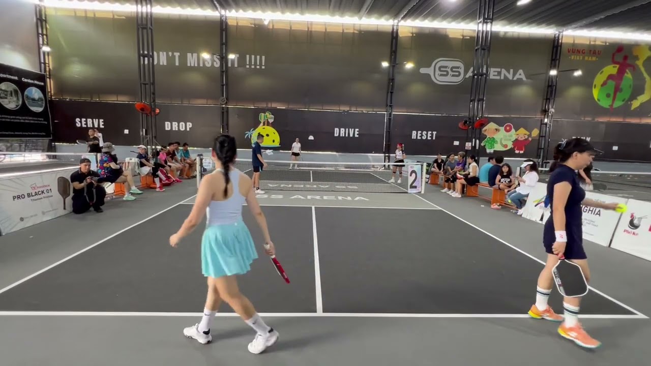 #96.25 Đôi Nữ 4.5 vòng bảng Giải Pkball CLB SS 226A Lưu Chí Hiếu Trinh/Hiền vs Ngọc Anh/Thuỷ Nguyễn 