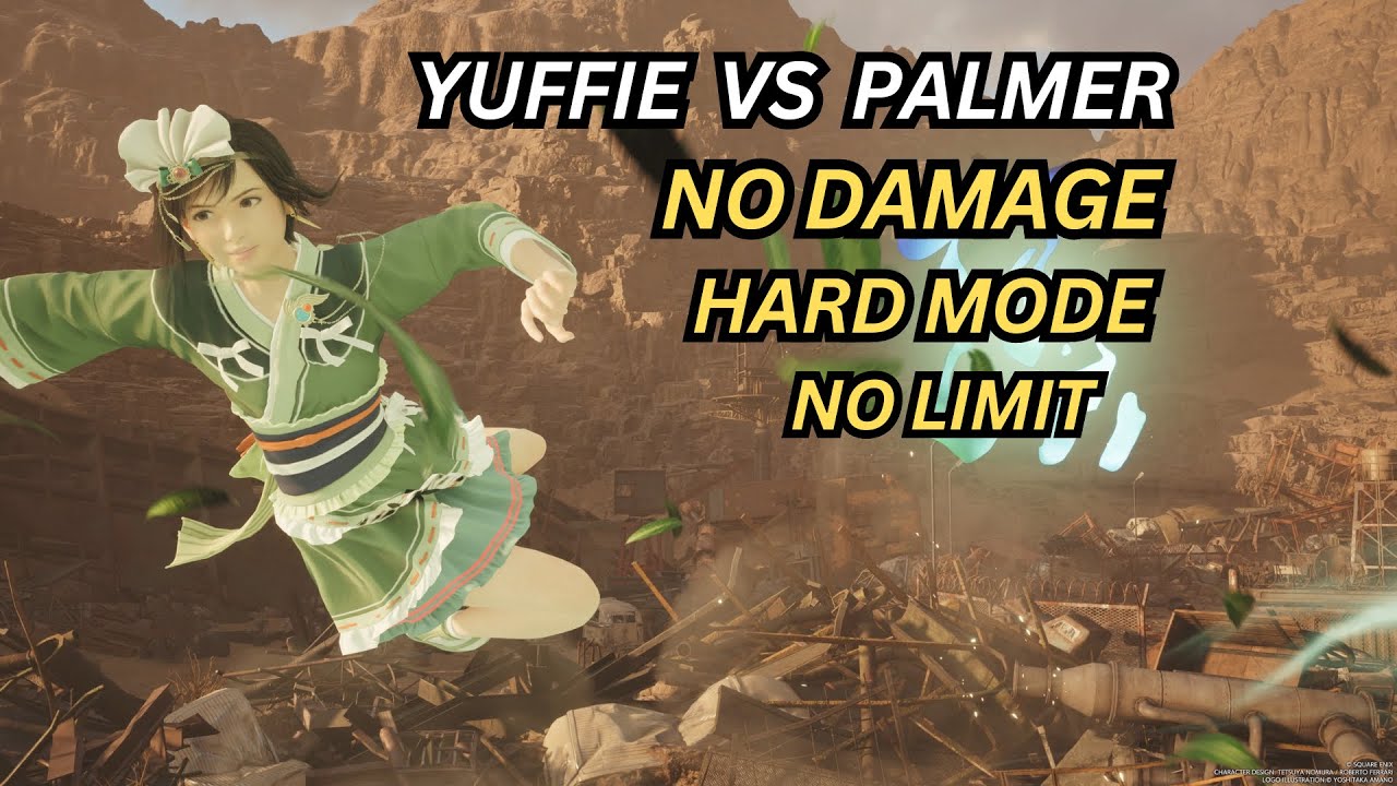 FFVII Rebirth Yuffie Solo Vs Anuran Suppressor (No Damage, Hard Mode, No Limit)