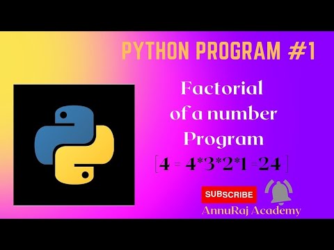 Factorial program in Python