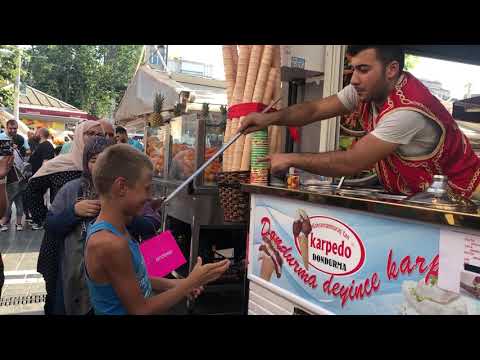 Турция. Стамбул. Шоу с мороженым 2