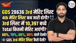 India Post GDS 3rd Merit List 2026 Kaise Dekhe | GDS 4th Merit List Date