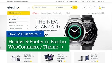 Electro Wordpress Theme Header And Footer Customization Tutorial