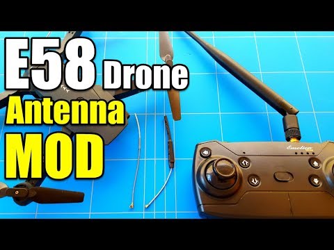 Eachine E58 Drone Antenna Mod - Step by Step - Range Upgrade (Works For Any Rc Quadcopter)