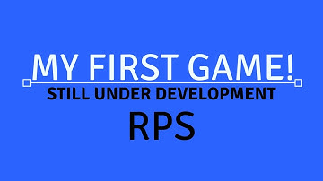 My First Game [Still In Development] - Made using GMS