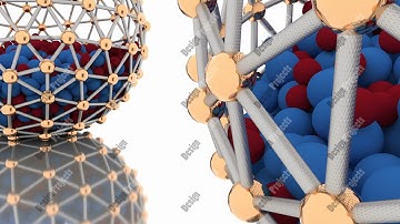 Abstract CGI motion graphics with sci-fi spheres