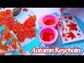 Autumn Resin Keychain How to Make Autumn Leaves with resin? Resin Art • Resin Crafts business