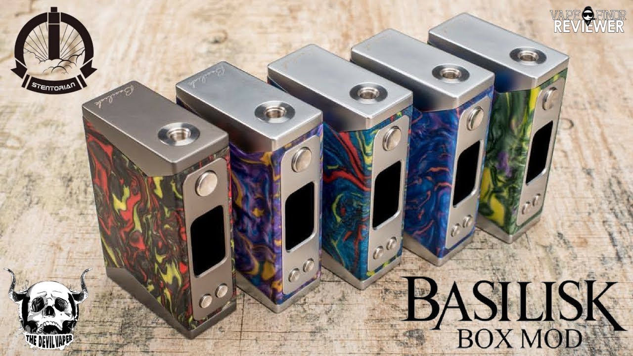 STENTORIAN BASILISK REVIEW - 200w VW Resin Box Mod