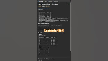 Leetcode 1164 in 50 Seconds | SQL 50 Challenge #sql #leetcodesql #learnsql #sql50 #sqlinterview