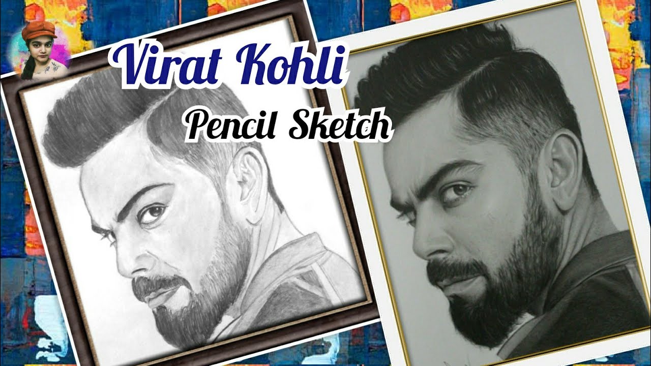 Virat Kohli Pencil Sketch Step by Step 🇮🇳Indian cricketer Virat Kohli