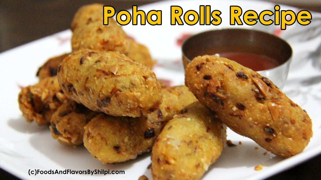 पोहे से बना ऐसा लाजवाब टेस्टी नाश्ता | Poha Rolls recipe for party | snacks recipes indian