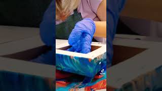 The most Fun technique! Dipping! Just dip the canvas in the paint!