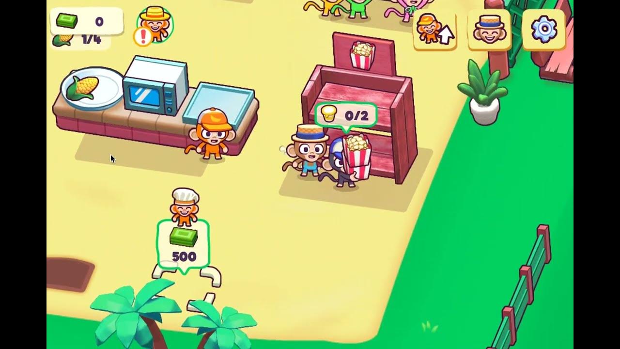 Monkey Mart - Gameplay Walkthrough Part 1 My Mini Monkey Idle Markt (iOS,  Android) 