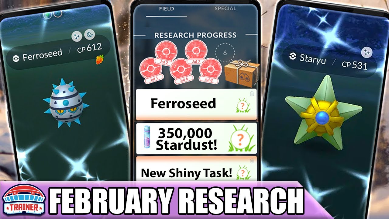 *FEBRUARY RESEARCH TASKS* - SHINY STARYU STARDUST | Pokémon GO