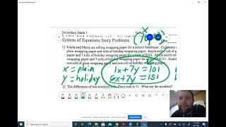 System of equation story problems using desmos