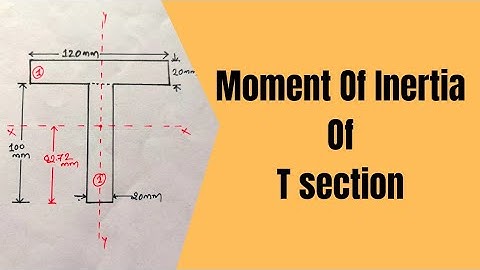 Moment of Inertia of T-Section | Engineering Mechanics || Structural analysis