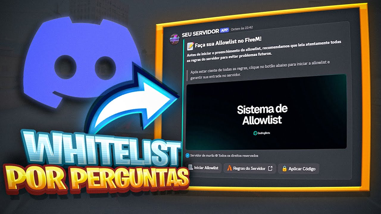 SISTEMA de ALLOWLIST para sua CIDADE DE GTA RP!