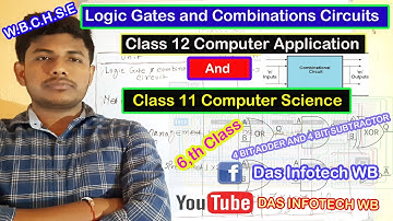 4 Bit Adder Circuit | 4 Bit Subtractor Circuit || Class XII Computer Application || WBCHSE | Bengali