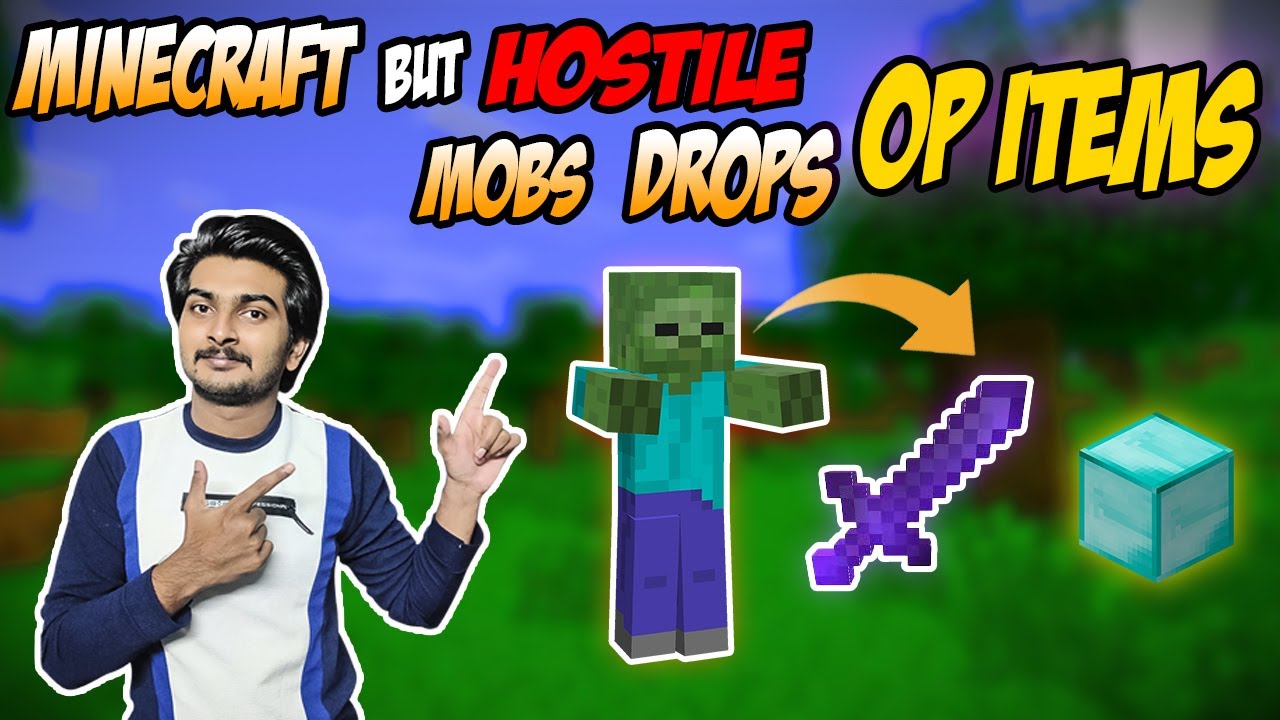 Minecraft But Every Hostile Mobs Drops OP Loot | CFG Gaming - YouTube
