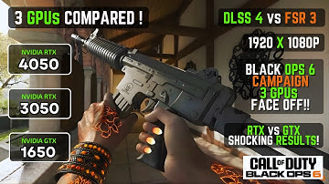 COD Black Ops 6 Campaign on a Laptops! RTX 4050 vs 3050 vs GTX 1650 – The FPS Results Are Crazy! 😱🔥