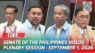 LIVE: Senate of the Philippines holds plenary session | ABS-CBN News (September 1, 2026)