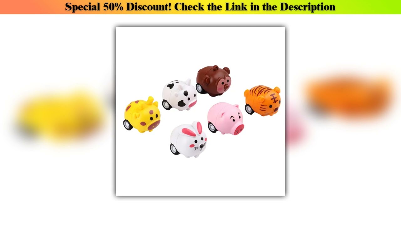 Hands-on 1pc Children Mini Pull Back Car Toy Cartoon Animal Inertia Car Crash Resistant Kids Educat