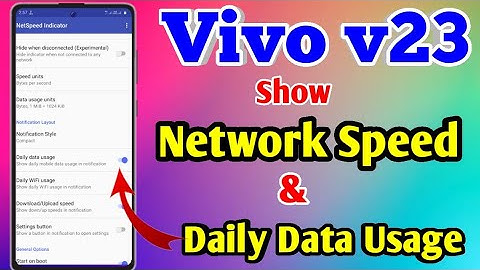 How To Show Daily Data Usage In Vivo V23 | Vivo V23 Show Daily Data Usage #vivov23