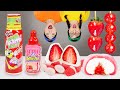 Strawberry Ice Cream Mukbang 딸기 디저트 먹방 DONA 도나 
