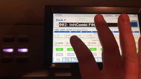 Korg Chrome EX Cutom Combi Programimg
