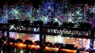 Plarail freight trains in huge chemical complex