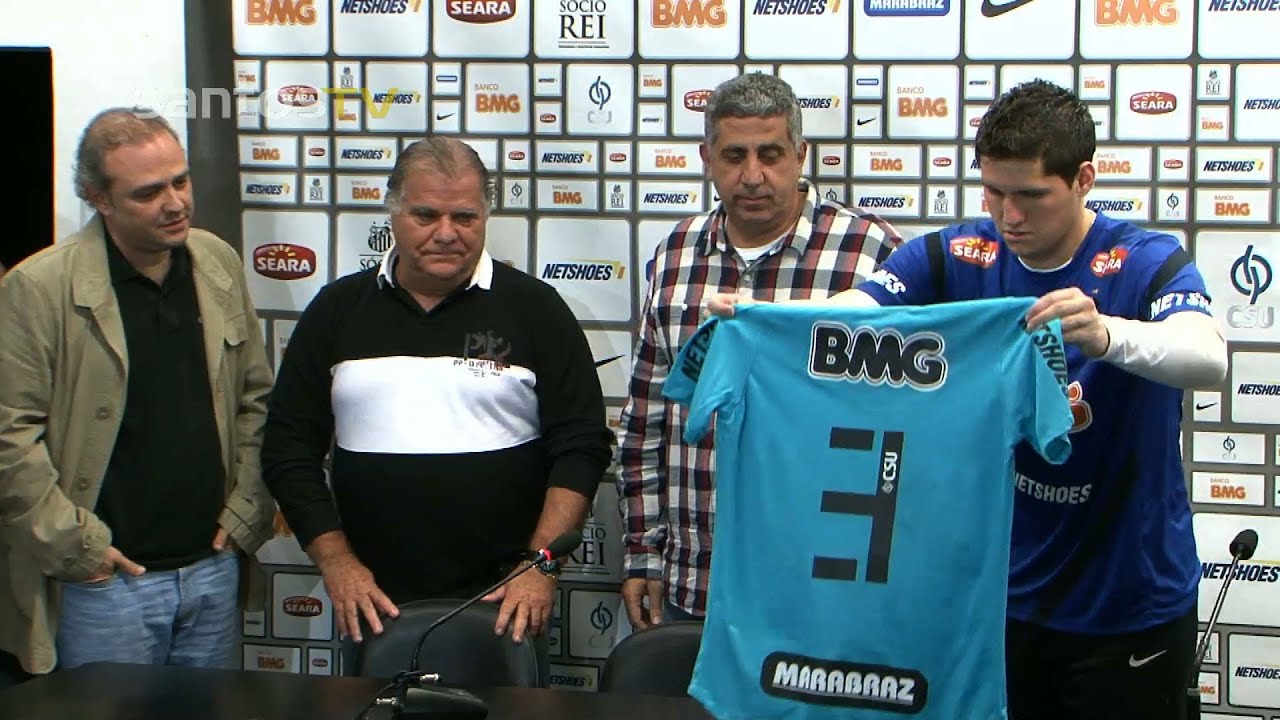 Coletiva de imprensa Marabraz é o novo patrocinador do Santos FC