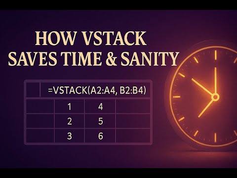 VSTACK Makes Combining Lists Automatic-Here's How