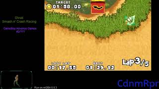 Shrek Smash N Crash Racing - Speedrun - Swamp - 127.37