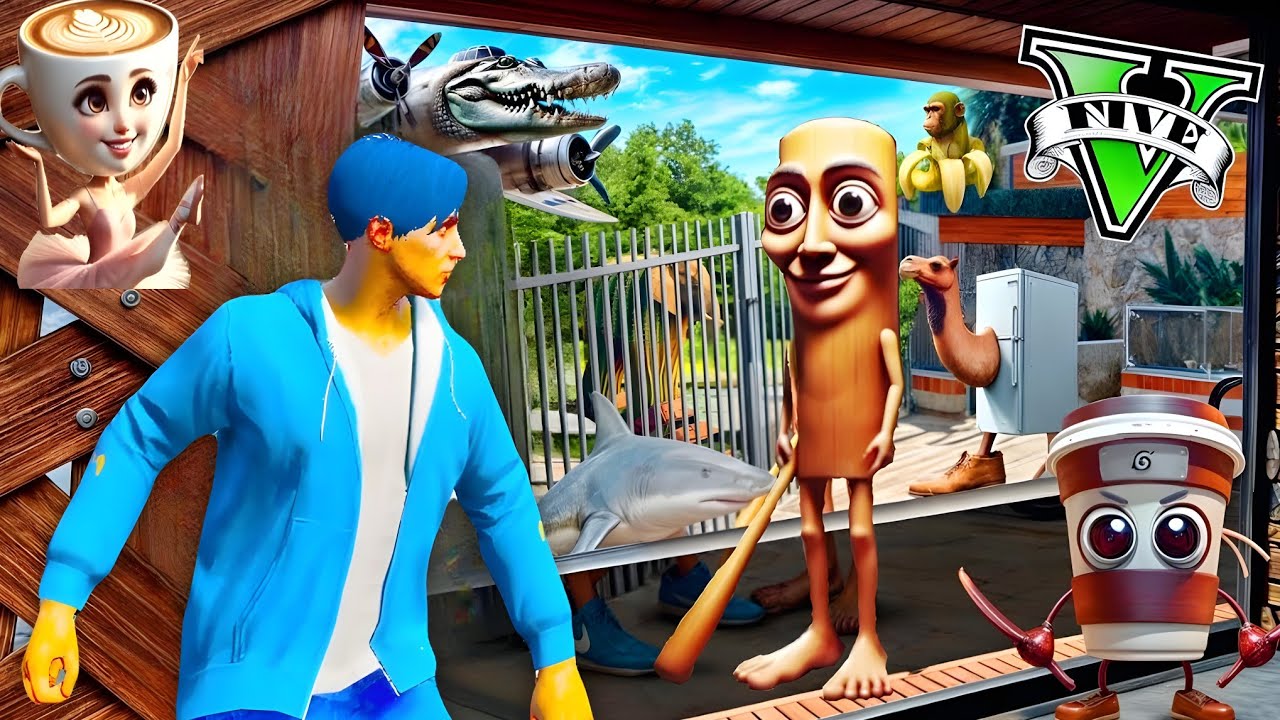 Brainrotအကောင်တွေ ကျနော့်ကိုပြန်ပေးဆွဲဖို့အိမ်ထဲကိုဝင်လာပီဗျို့/ Brainrot in GTA V